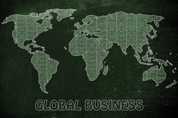 Concept d'entreprise globale — Photo