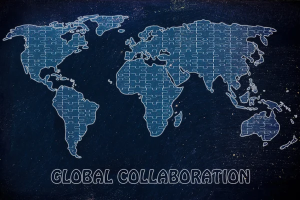 Concept of global collaborations — Stock Photo, Image