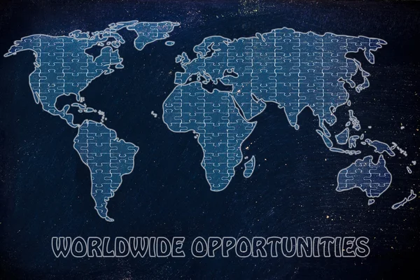 Concept of worldwide opportunities — Stock Photo, Image