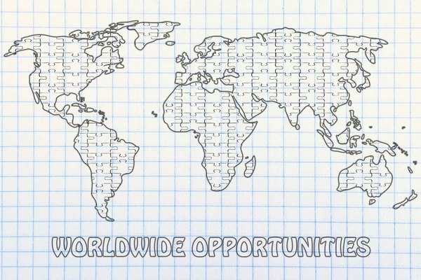 Concept des opportunités mondiales — Photo