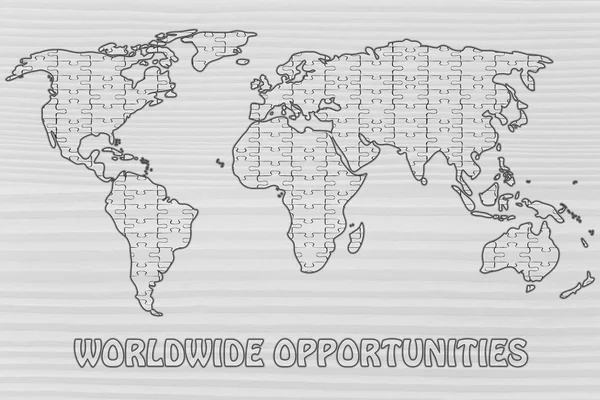 Conceito de oportunidades mundiais — Fotografia de Stock