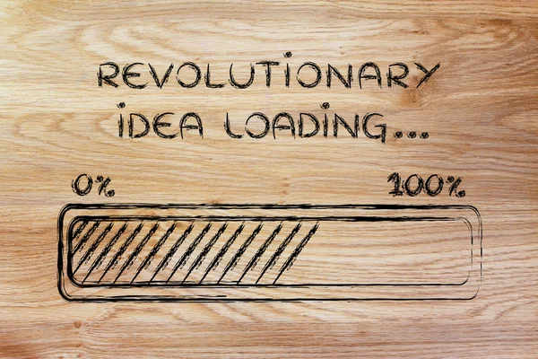 Concepto de inventar una idea revolucionaria — Foto de Stock