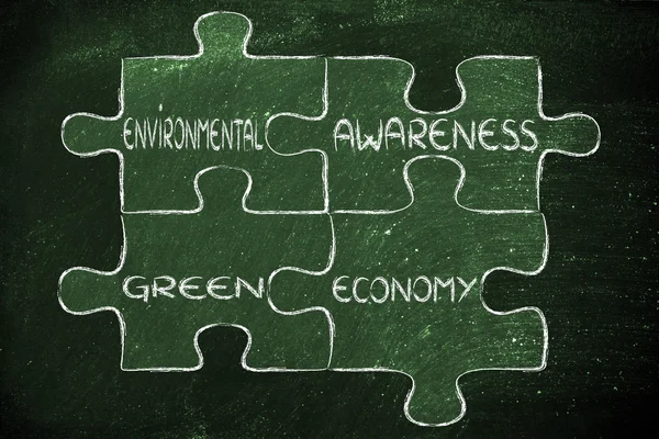 Environment awareness and green economy illustration — Stock Photo, Image