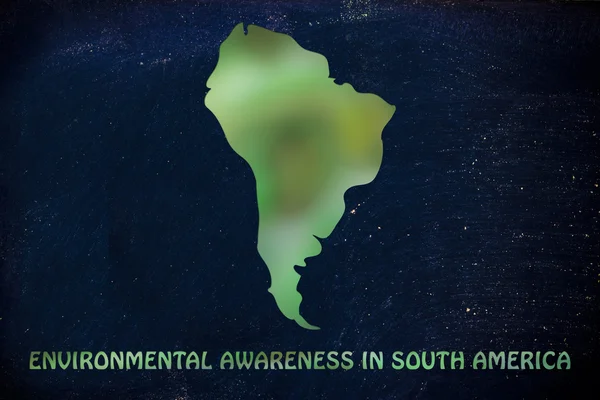 Environmental awareness in south america — Stock Photo, Image
