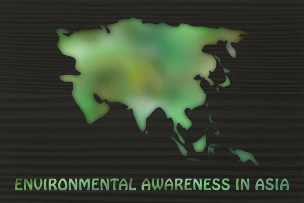 Consciência ambiental na Ásia — Fotografia de Stock