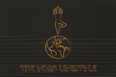 Yoga yaşam tarzı şekil