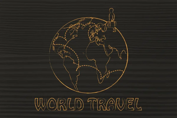 World travel illustration — Stock Photo, Image