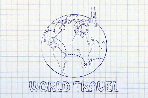 World travel illustration — Stock Photo, Image