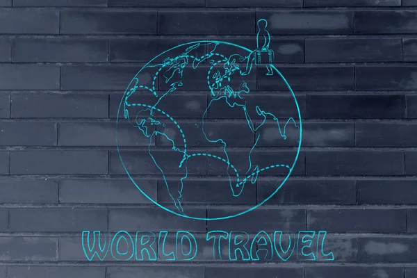 World travel illustration — Stock Photo, Image