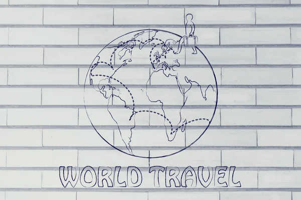 World travel illustration — Stock Photo, Image