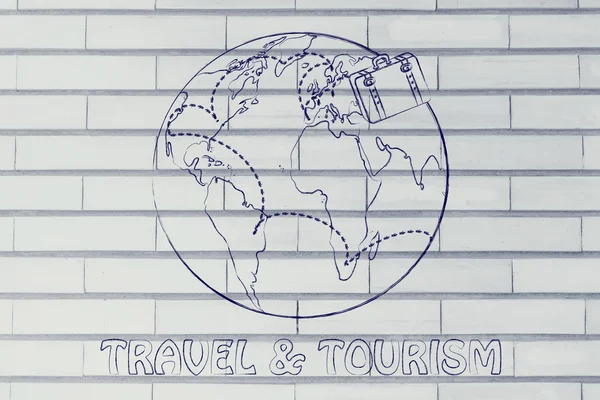 Concept of tourism and travel industry — Stock Photo, Image