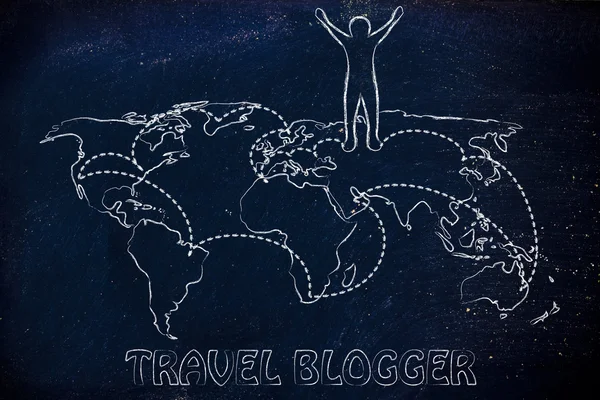 Travel blogger life — Stock Photo, Image