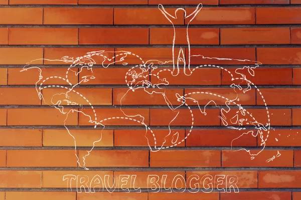 Travel blogger life — Stock Photo, Image