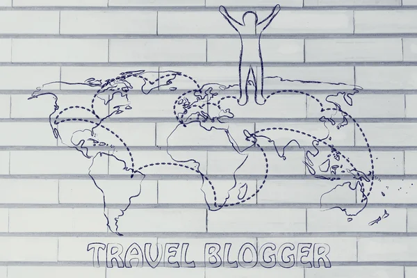 Travel blogger life — Stock Photo, Image