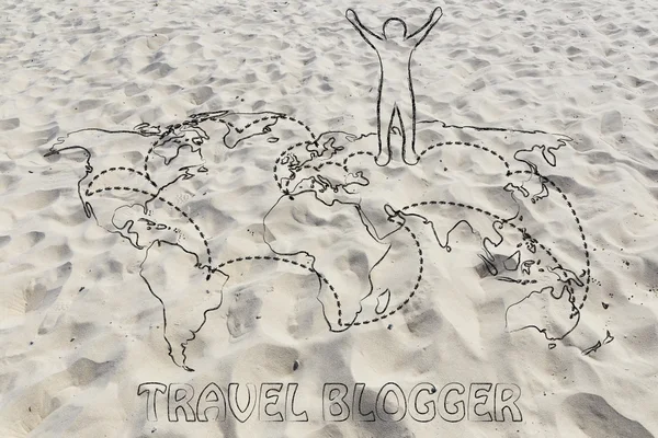 Reizen blogger leven — Stockfoto