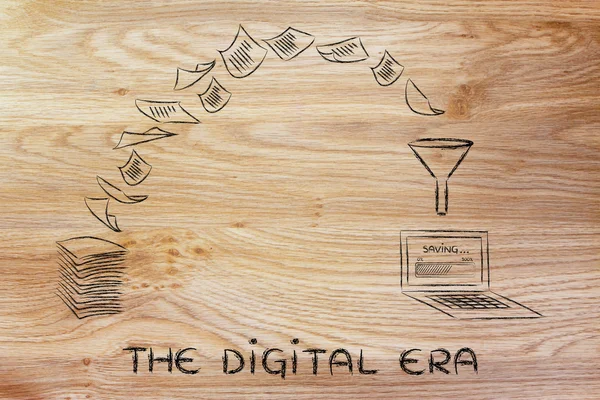 Concepto de la era digital — Foto de Stock