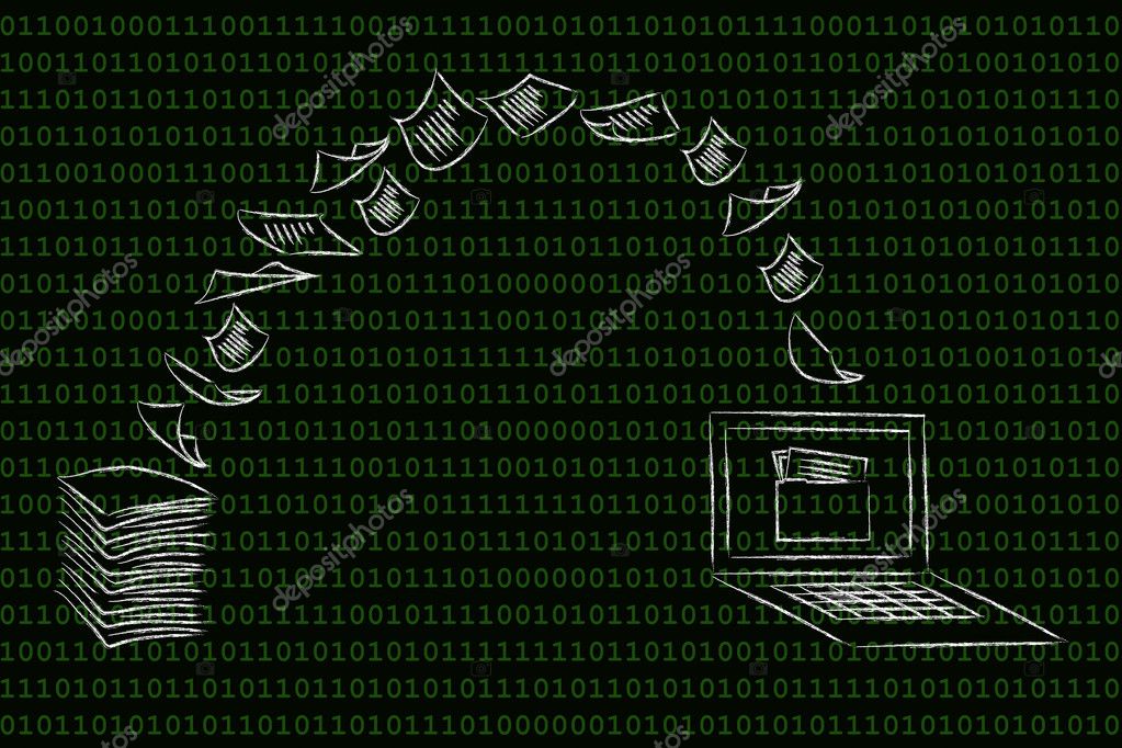 Concept of paperless office — Stock Photo © Faithie 79510166