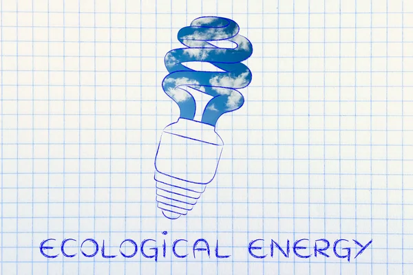 Concept van ecologische energie — Stockfoto