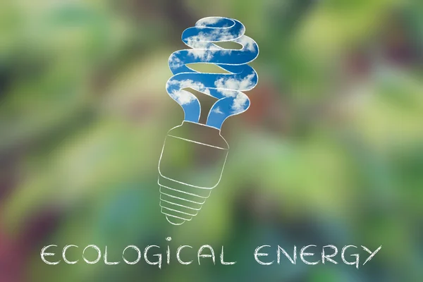 Ecologische energieconcept — Stockfoto