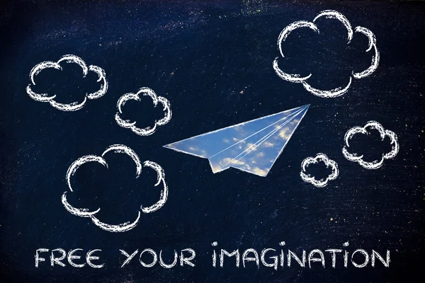 Free your imagination illustration — Stock Photo, Image