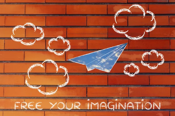 Free your imagination illustration — Stock Photo, Image