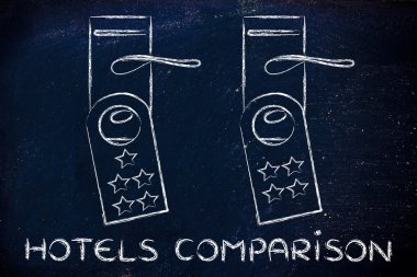 Otel illüstrasyon karşılaştırma