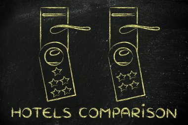 Otel illüstrasyon karşılaştırma