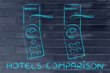 Otel illüstrasyon karşılaştırma