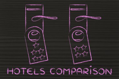 Otel illüstrasyon karşılaştırma