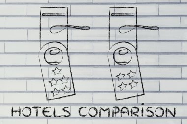 Otel illüstrasyon karşılaştırma