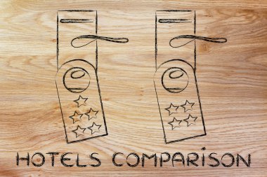 Otel illüstrasyon karşılaştırma