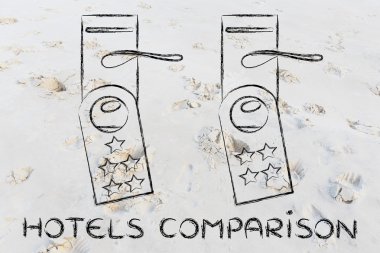 Otel illüstrasyon karşılaştırma