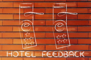 Otel geribildirim illüstrasyon