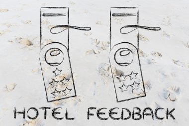 Otel geribildirim illüstrasyon