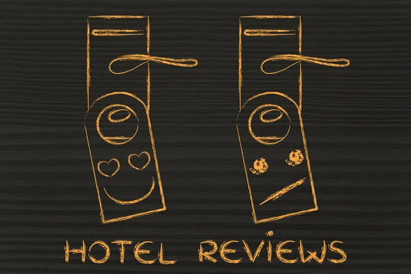 Opiniones de los huéspedes del hotel ilustración — Foto de Stock