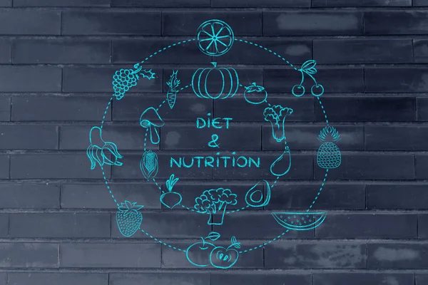 Illustration Ernährung & Ernährung — Stockfoto