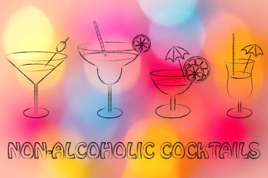 non-alcoholic cocktail recipes illustration