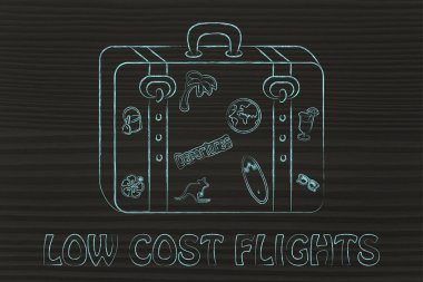 düşük maliyetli uçuşlar illüstrasyon