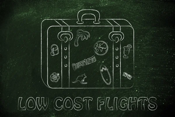 Illustration de vols low cost — Photo