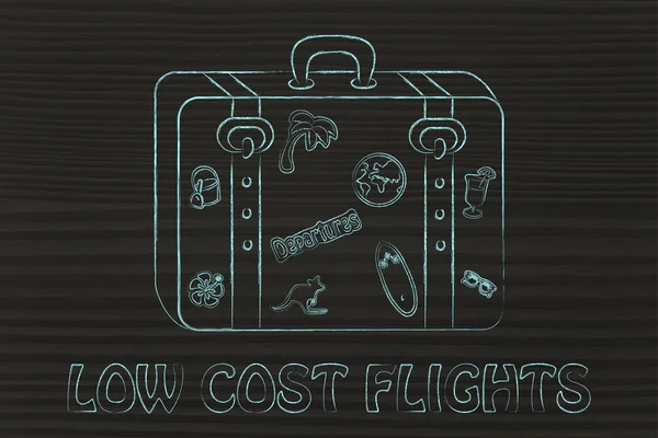 Low cost flights illustration — Stock Photo, Image