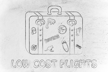 düşük maliyetli uçuşlar illüstrasyon
