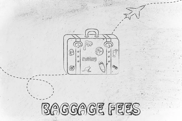 Concept of baggage fees — Stock Photo, Image