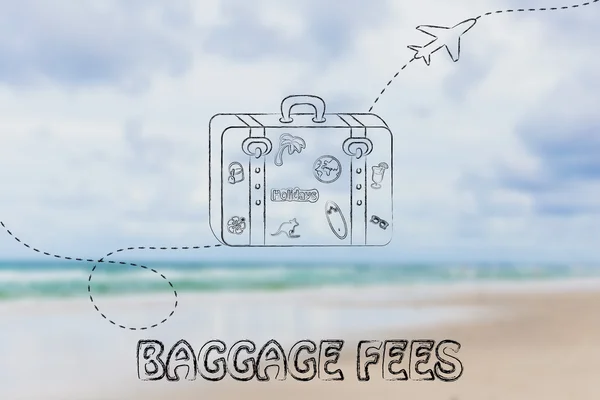 Concept de frais de bagages — Photo