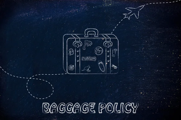 Concept de politique des bagages — Photo