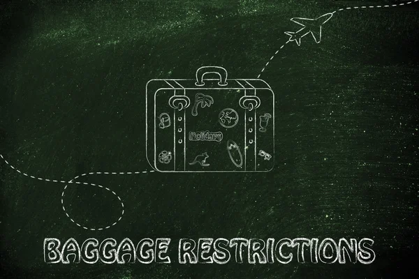 Concept de restriction des bagages — Photo