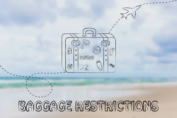 Concept de restriction des bagages — Photo