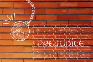 yıkım topu karşı önyargı kelime