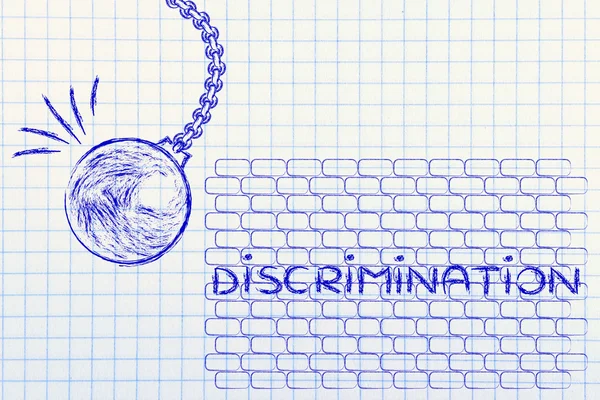 М'яч проти дискримінації — стокове фото