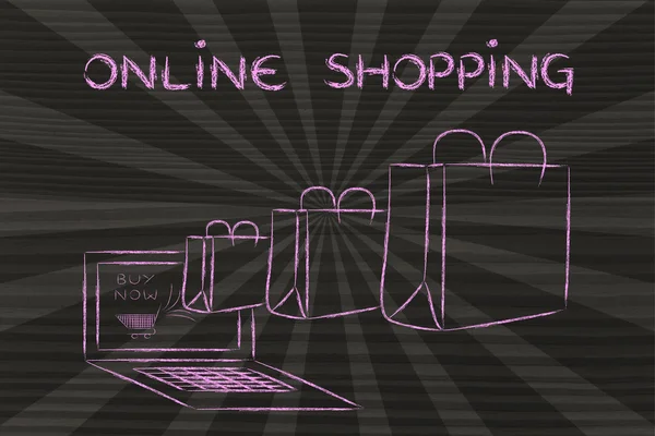 Online Shopping illustration — Stock Photo, Image