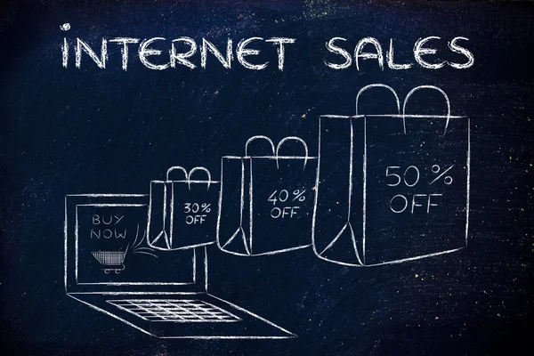 Internet sales illustration — Stock Photo, Image